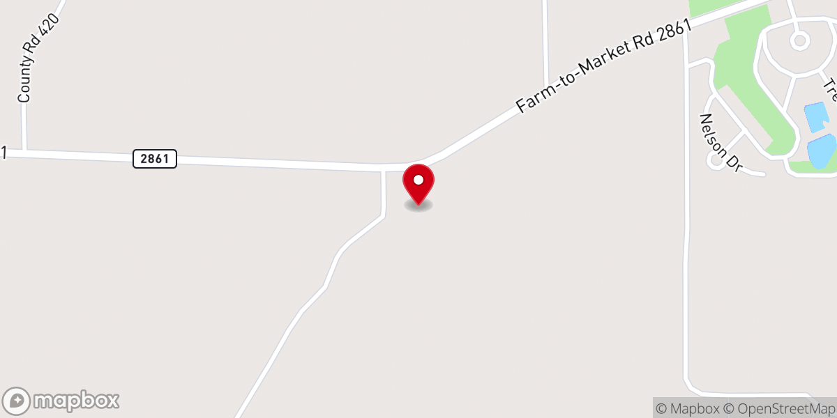 Map showing location of Live Oak Church