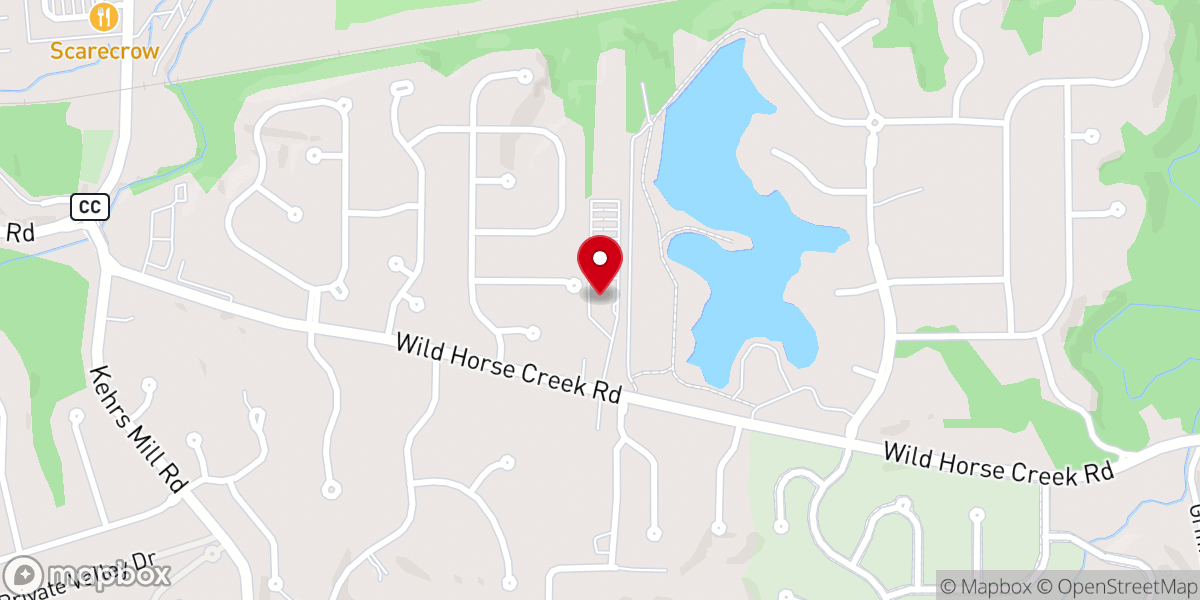 Map showing location of First Baptist Church of Chesterfield
