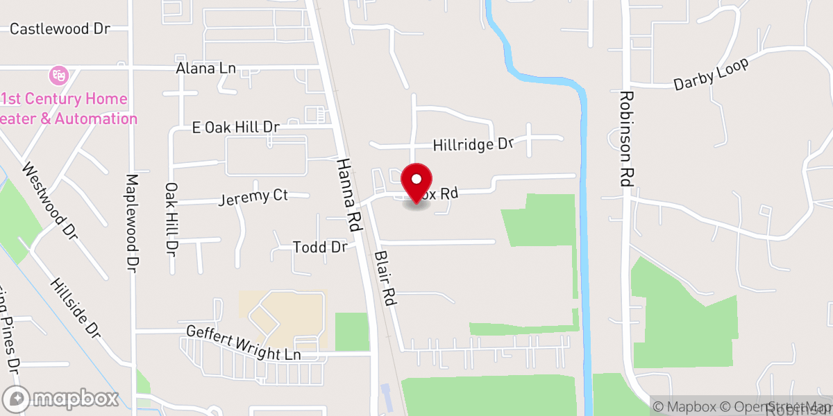 Map showing location of In Him Fellowship Church