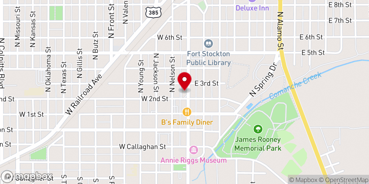 Map showing location of Grace Point Church