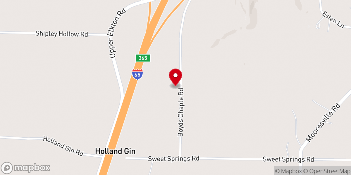 Map showing location of Ardmore Assembly of God Church