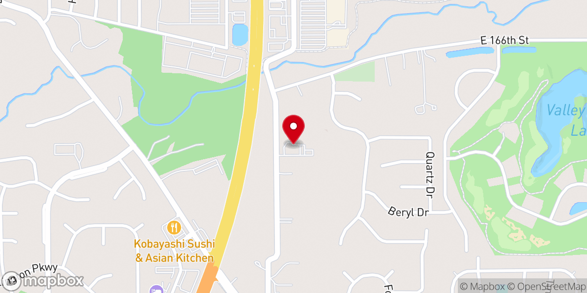 Map showing location of Calvary Apostolic Church