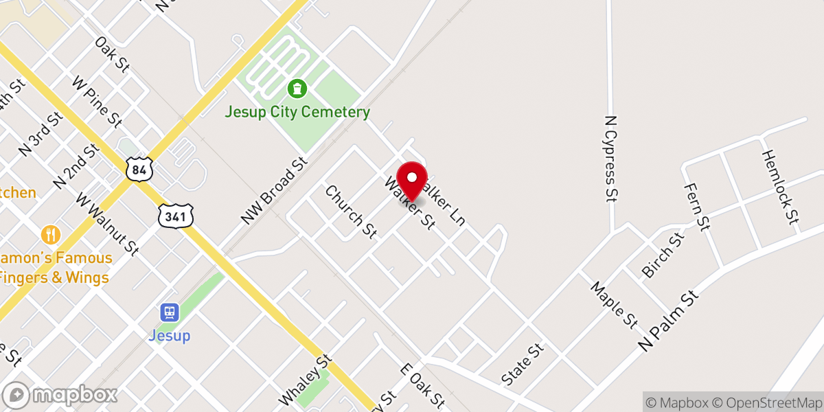 Map showing location of Grace & Mercy Ministries