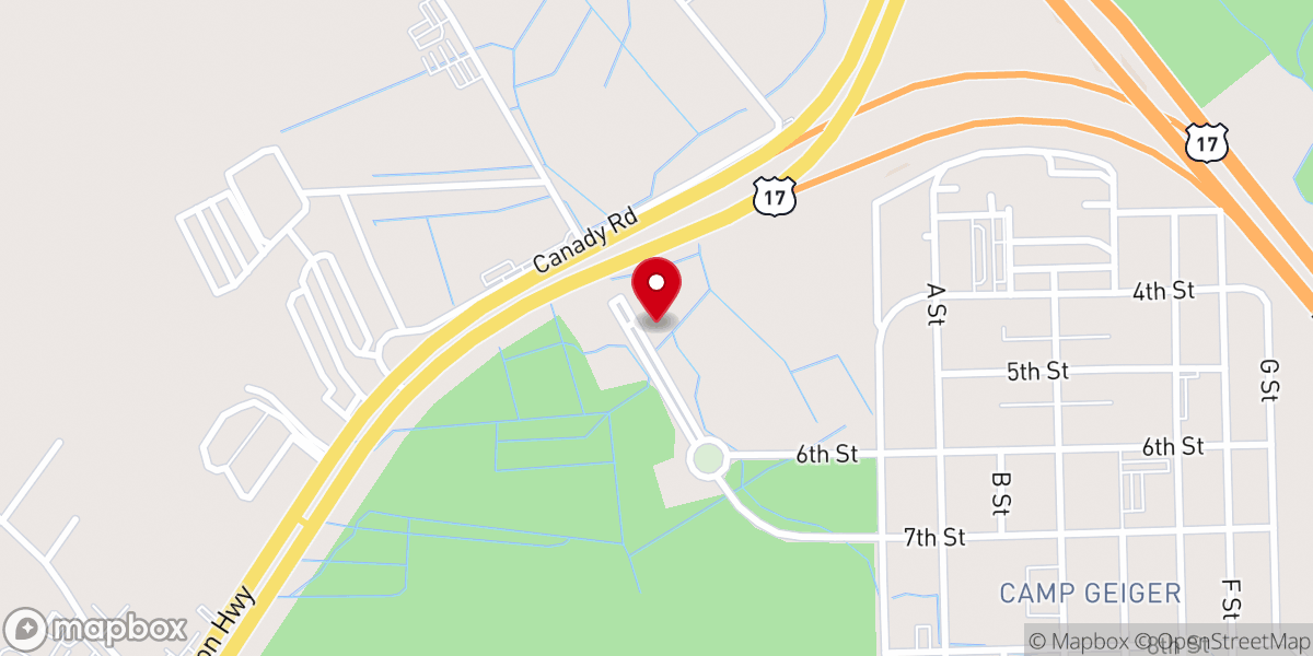 Map showing location of Door Christian Fellowship Church
