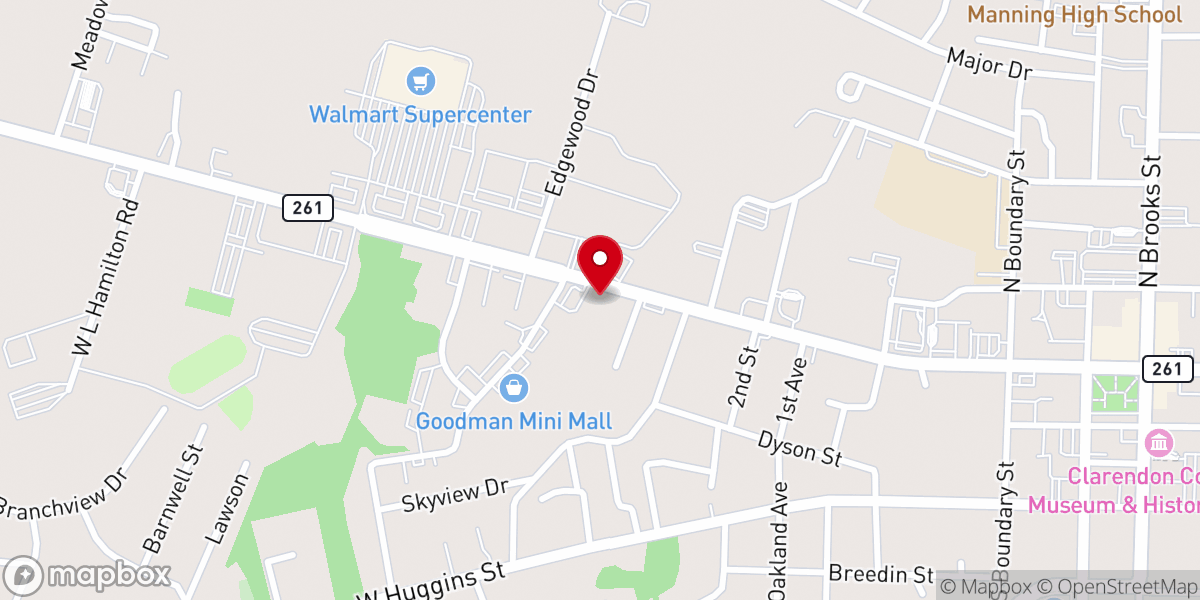 Map showing location of Church Mt Calvary FBH