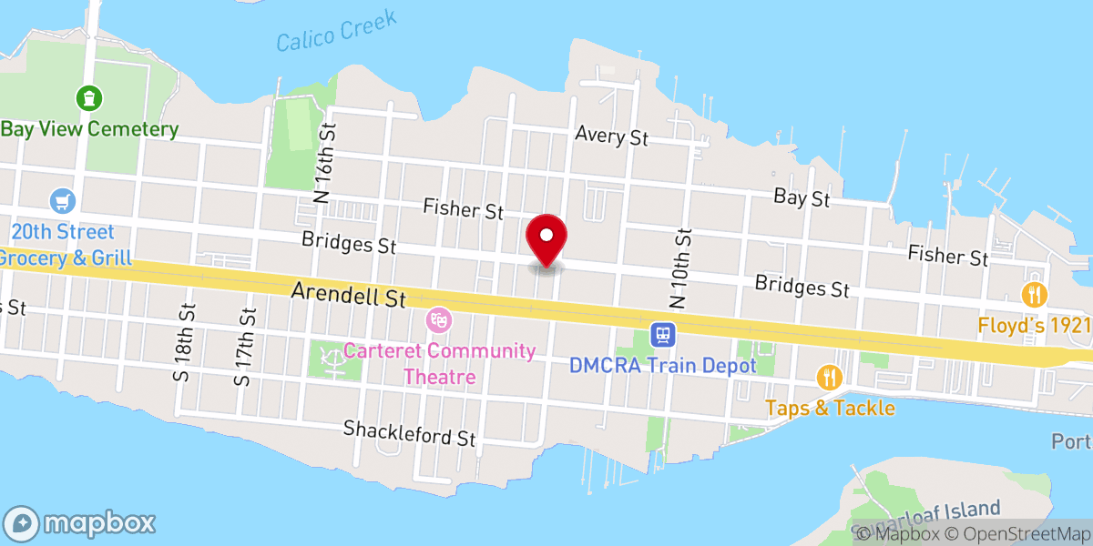 Map showing location of St Stephens AME Zion Church