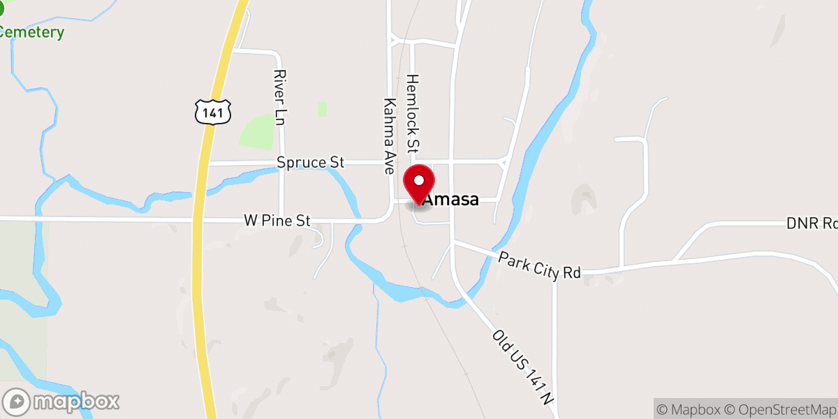 Map showing location of Grace United Methodist Church
