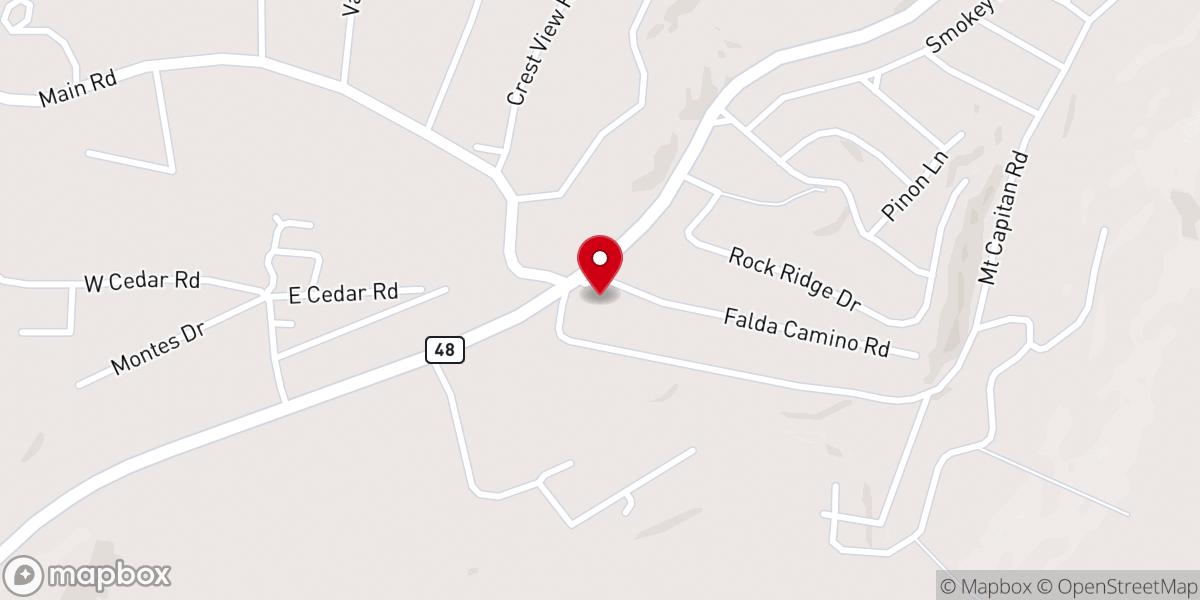 Map showing location of Trinity Church