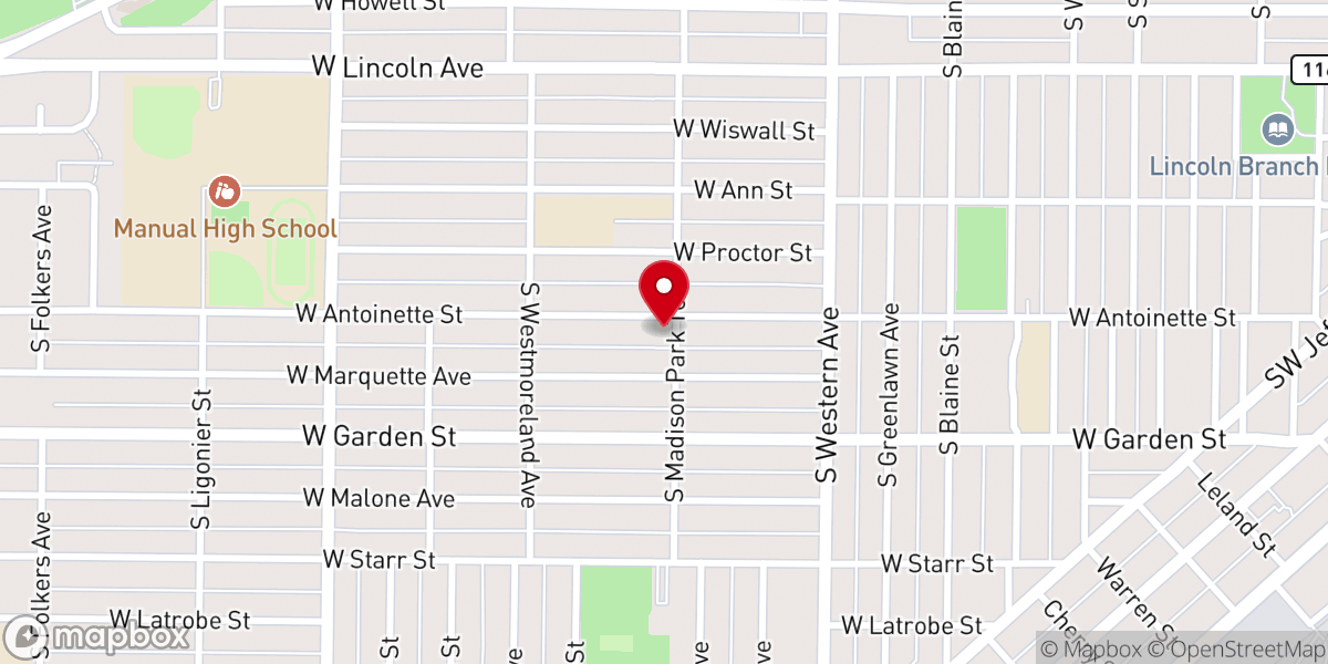 Map showing location of Pentecostal Church of Jesus Christ