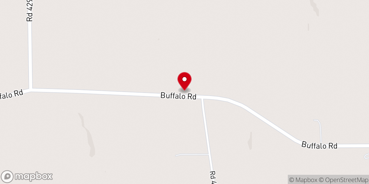 Map showing location of Buffalo Lutheran Church