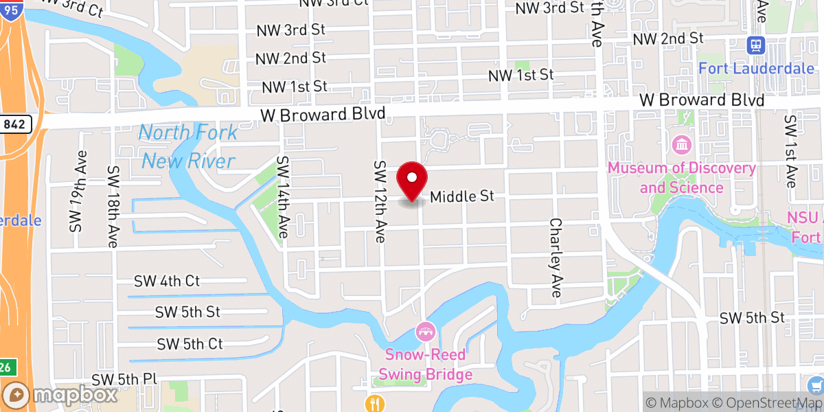 Map showing location of Bethel First Assembly of God