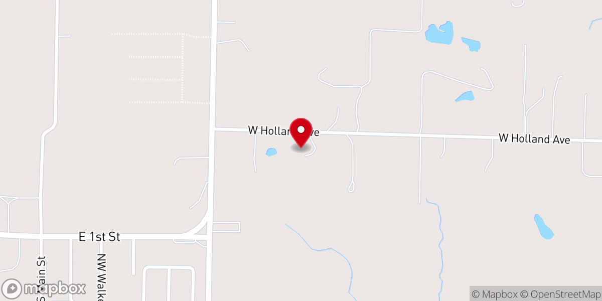 Map showing location of Holland Barn