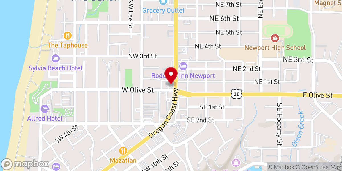 Map showing location of Baptist church