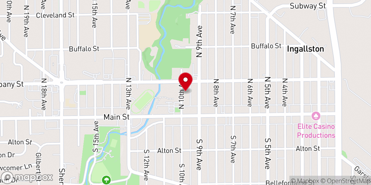 Map showing location of Indiana Matupi Baptist Church