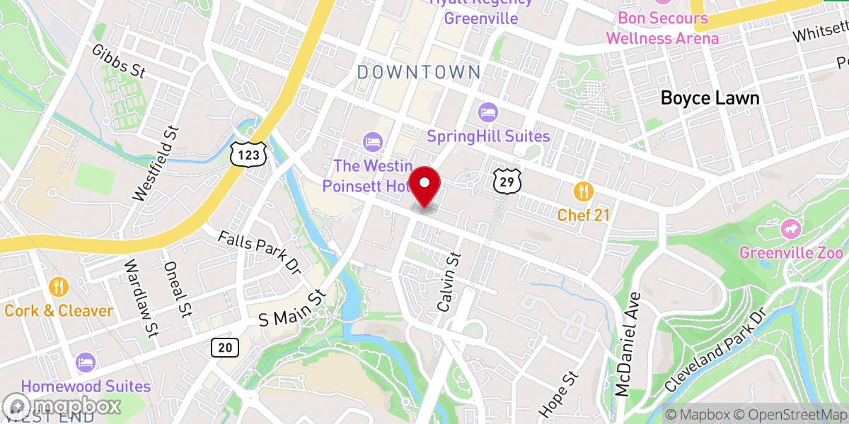 Map showing location of Benevolence at Work Inc
