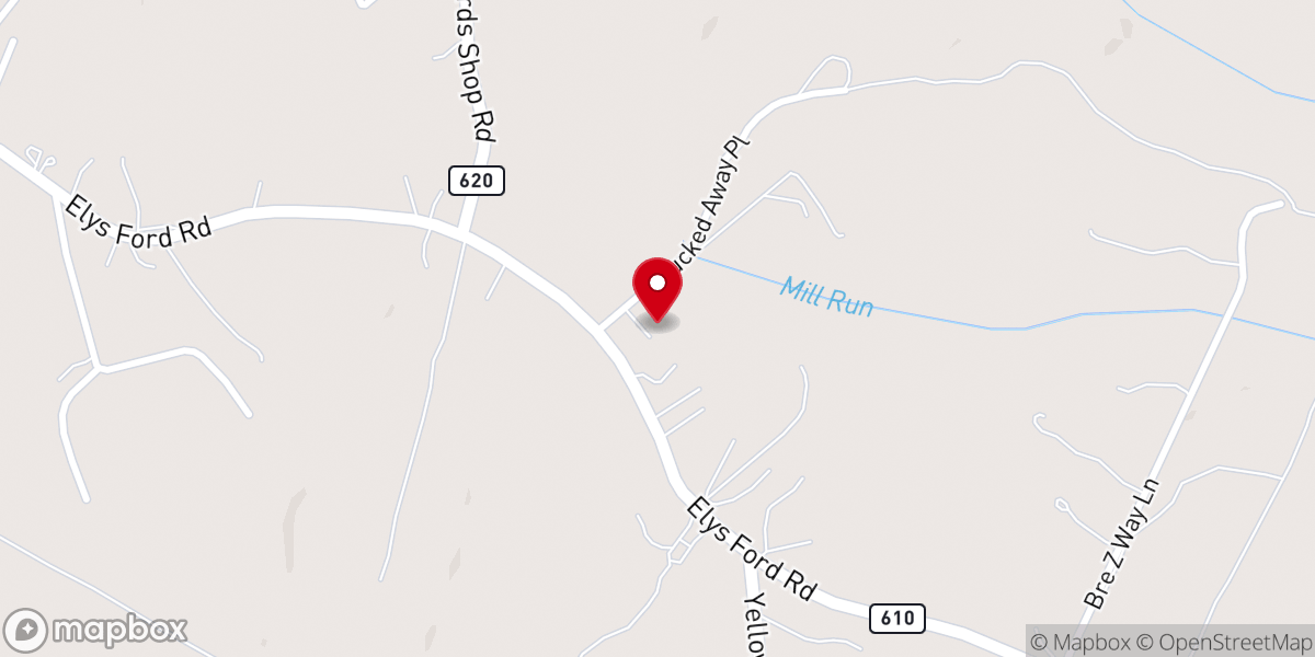 Map showing location of Faith Baptist Church
