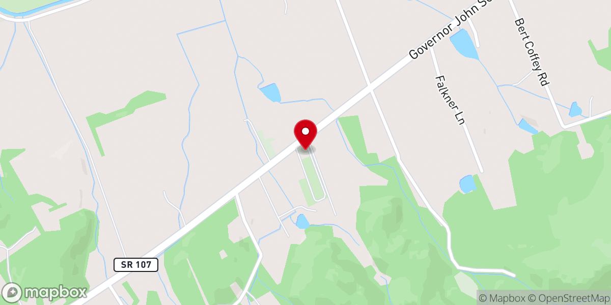 Map showing location of Seviers United Methodist Church