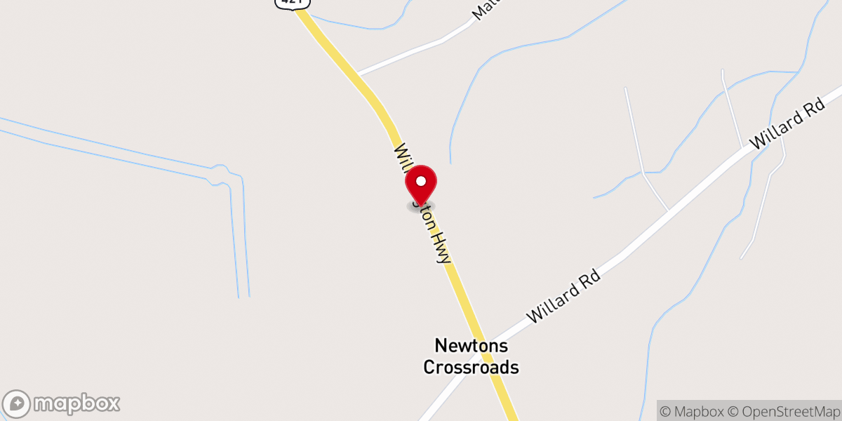 Map showing location of Roseville Missionary Baptist Church