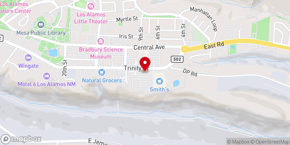 Map showing location of Domino's Pizza