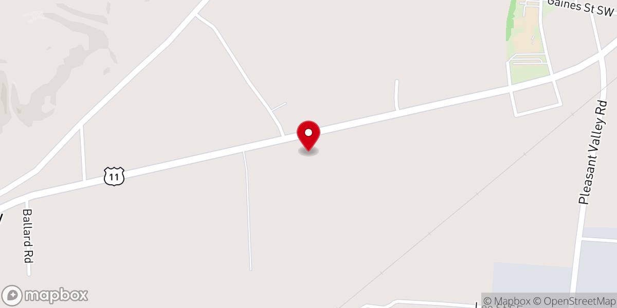 Map showing location of Pilgrims Rest Primitive Baptist Church