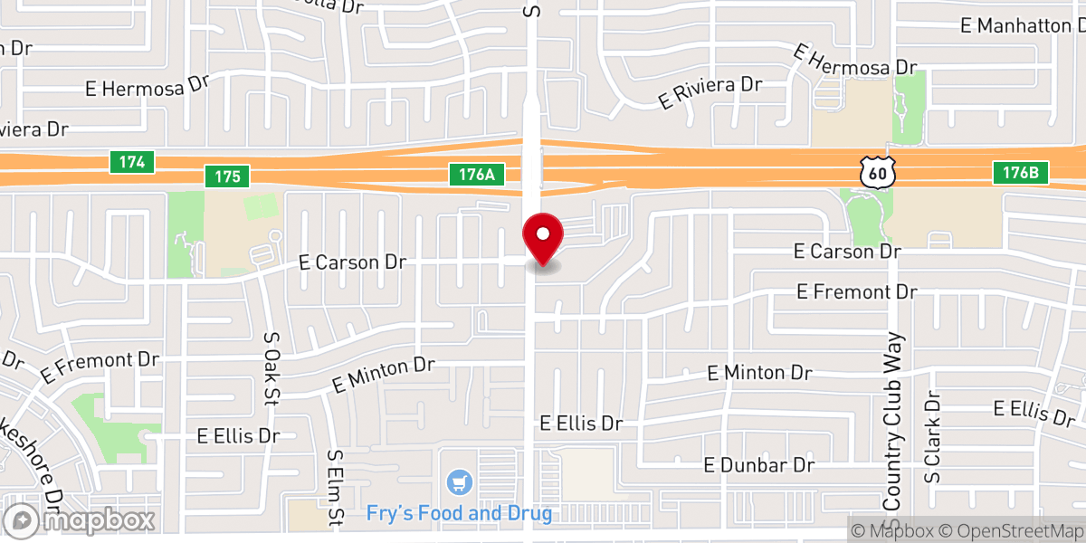 Map showing location of Compassion in Action at FBC