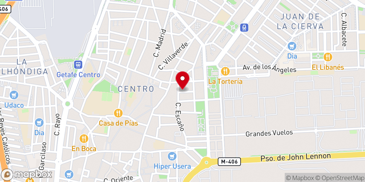 Map showing location of Iglesia Evangélica Presbiteriana