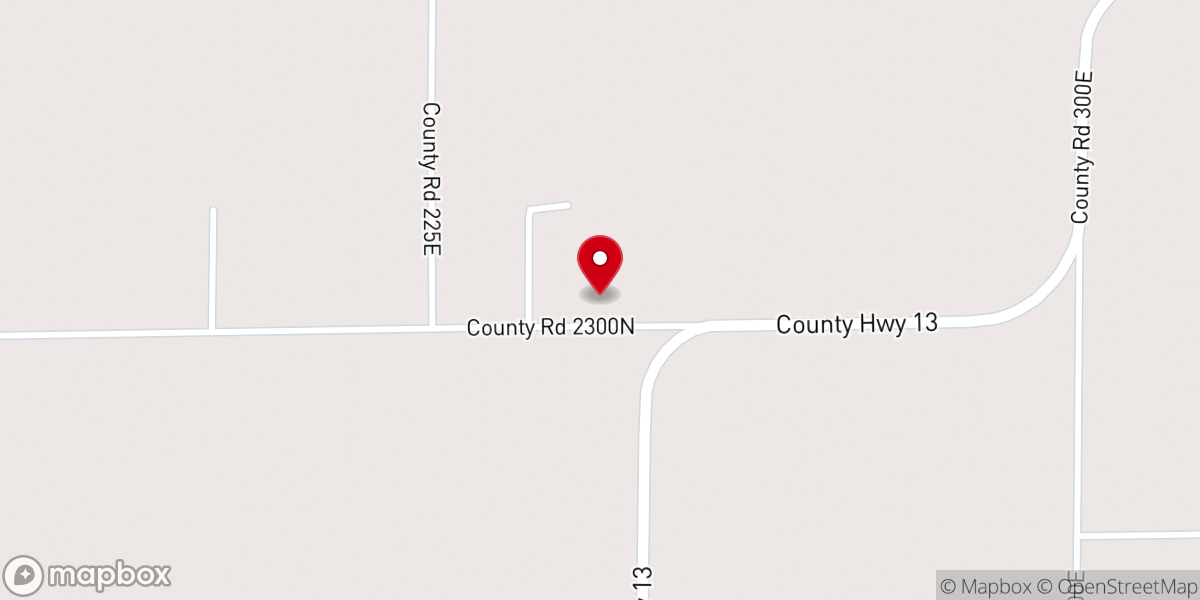 Map showing location of Powers Church
