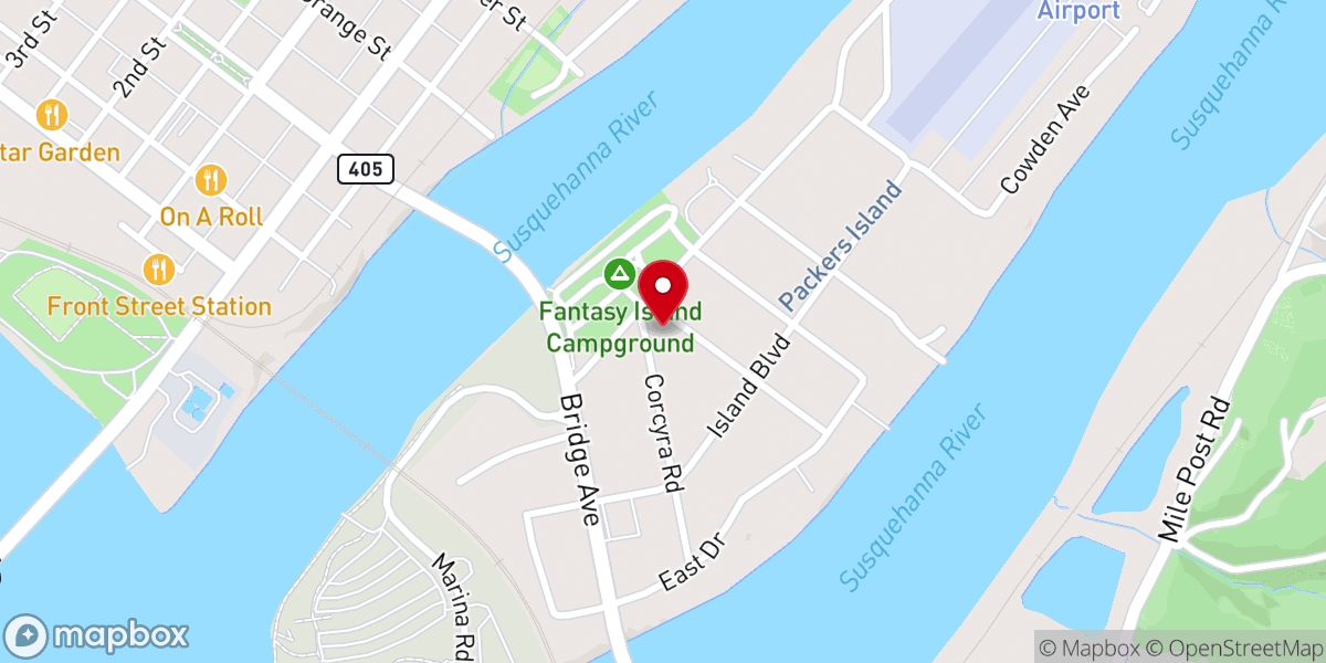 Map showing location of Calvary Tabernacle