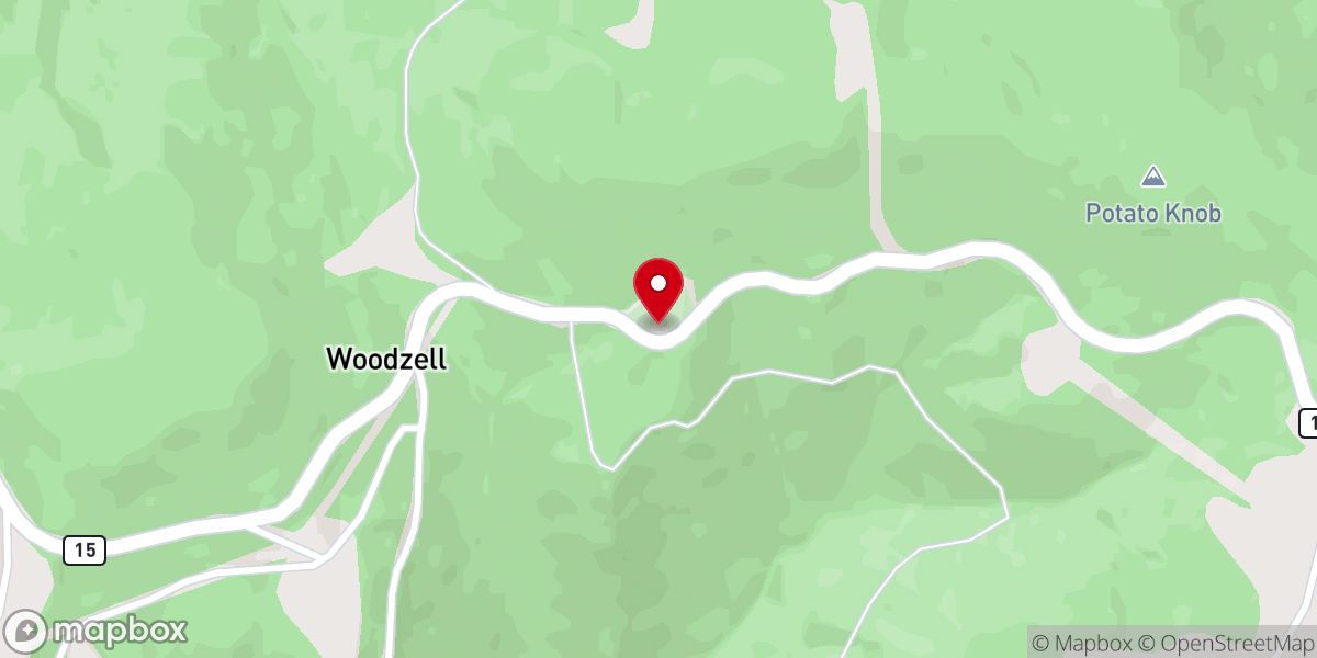 Map showing location of Point Mountain Community Church