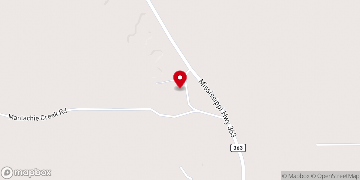 Map showing location of Center Star Church