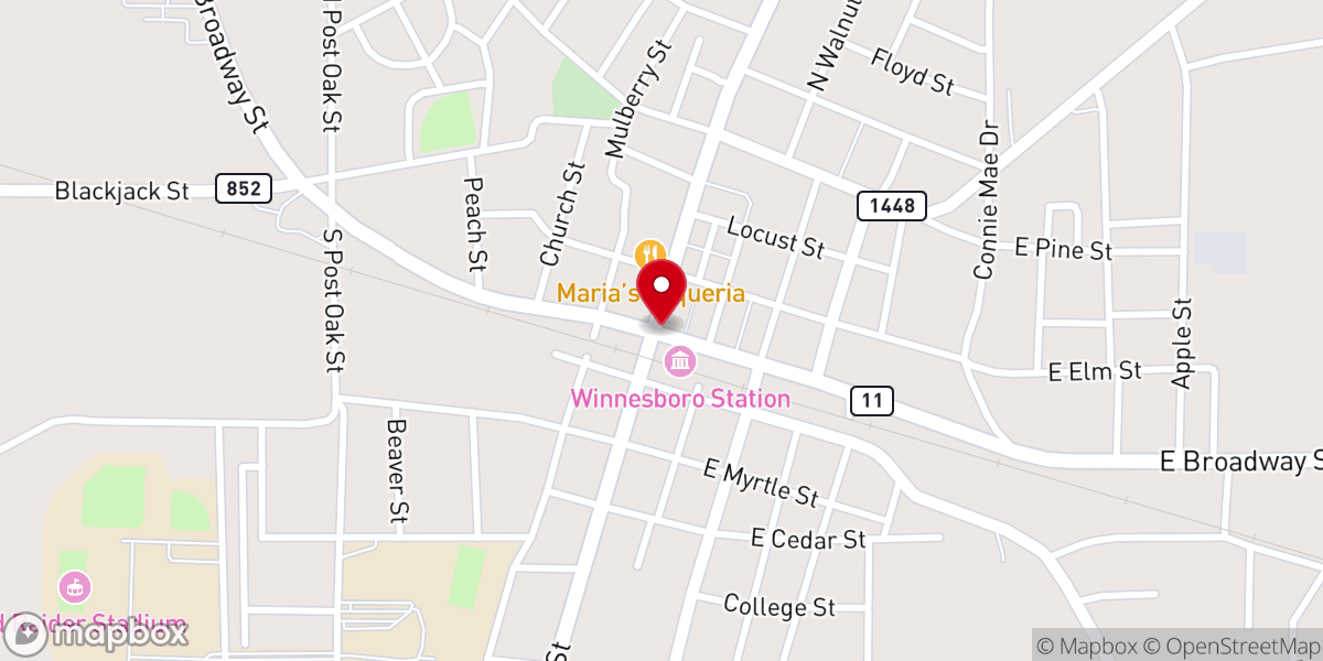 Map showing location of Team Family Foundation Inc