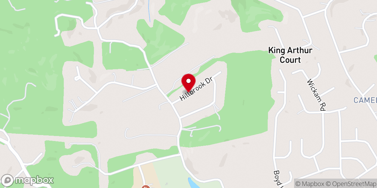 Map showing location of Hillbrook Christian Association