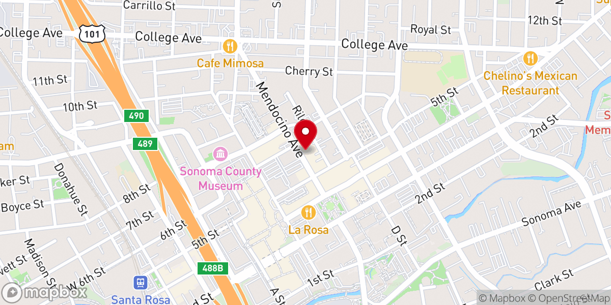 Map showing location of City Harvest Center
