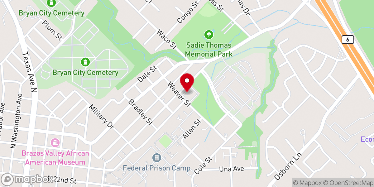 Map showing location of Mount Zion Missionary Baptist Church