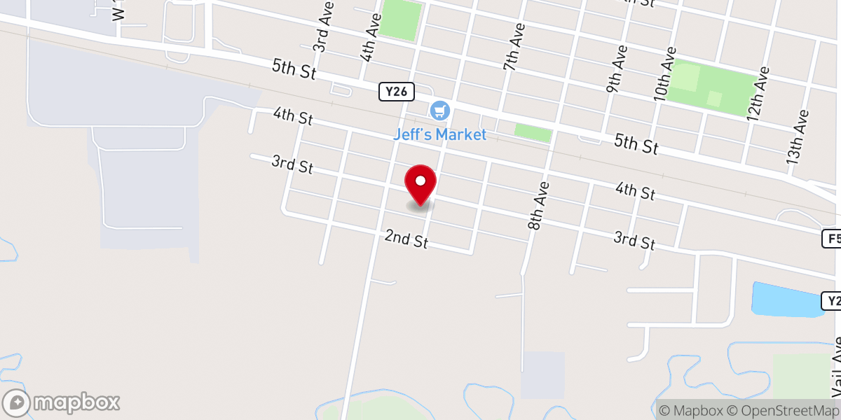 Map showing location of St Paul's Episcopal Church
