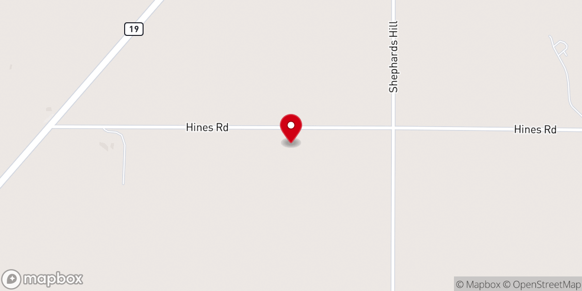 Map showing location of Bethel Church