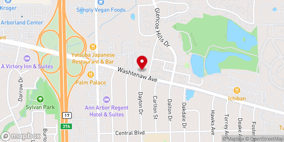 Map showing location of Saint Luke-Ann Arbor