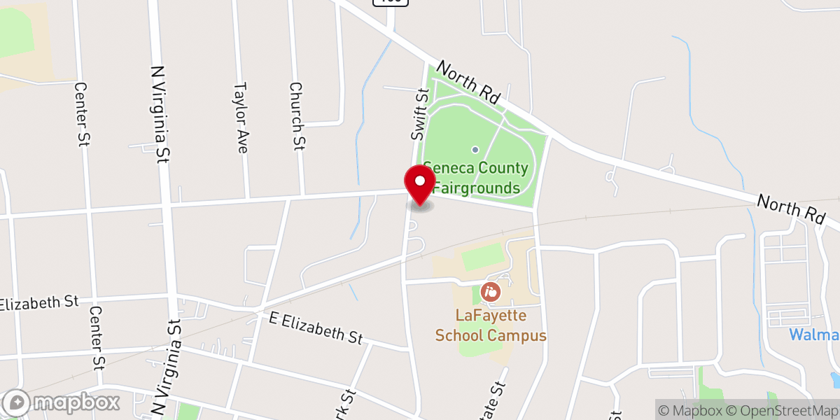 Map showing location of Lake Country Christian Church