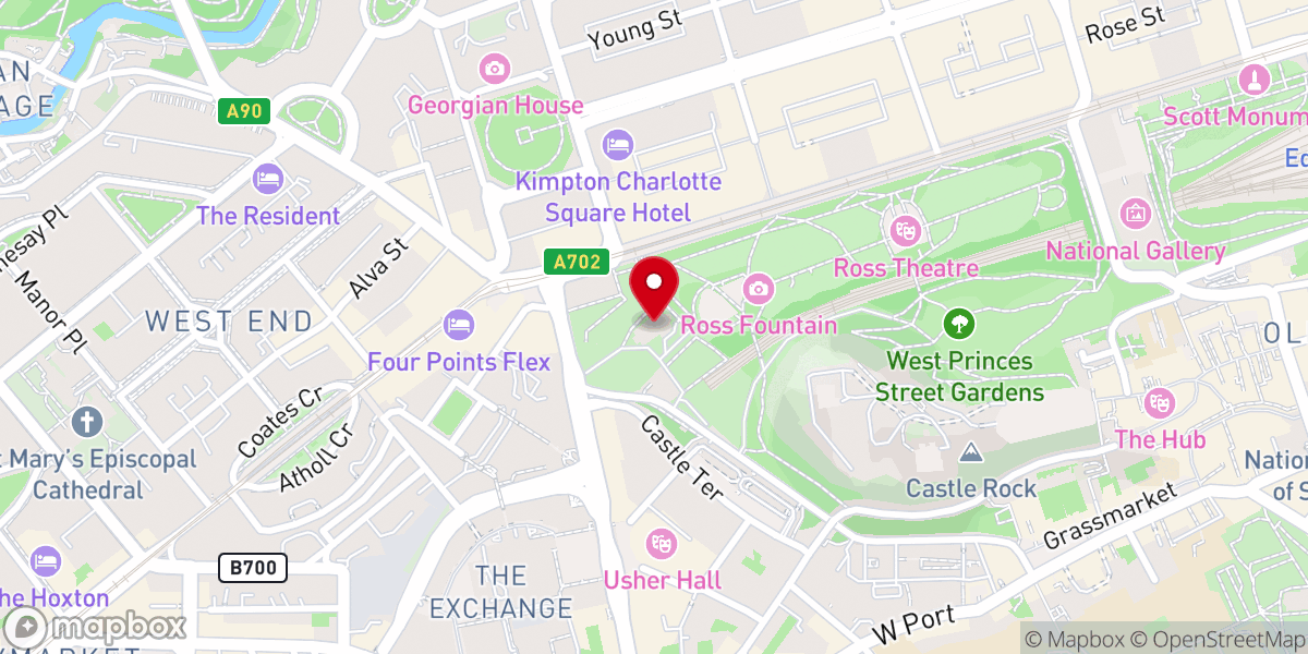 Map showing location of The Parish Church of St Cuthbert