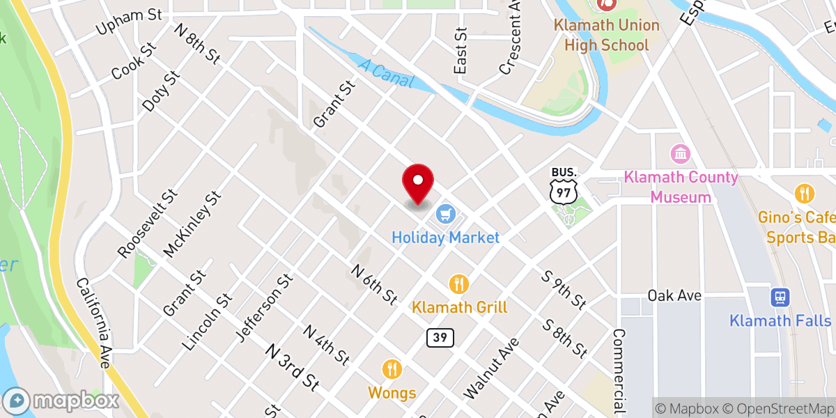 Map showing location of Sacred Heart Catholic Church