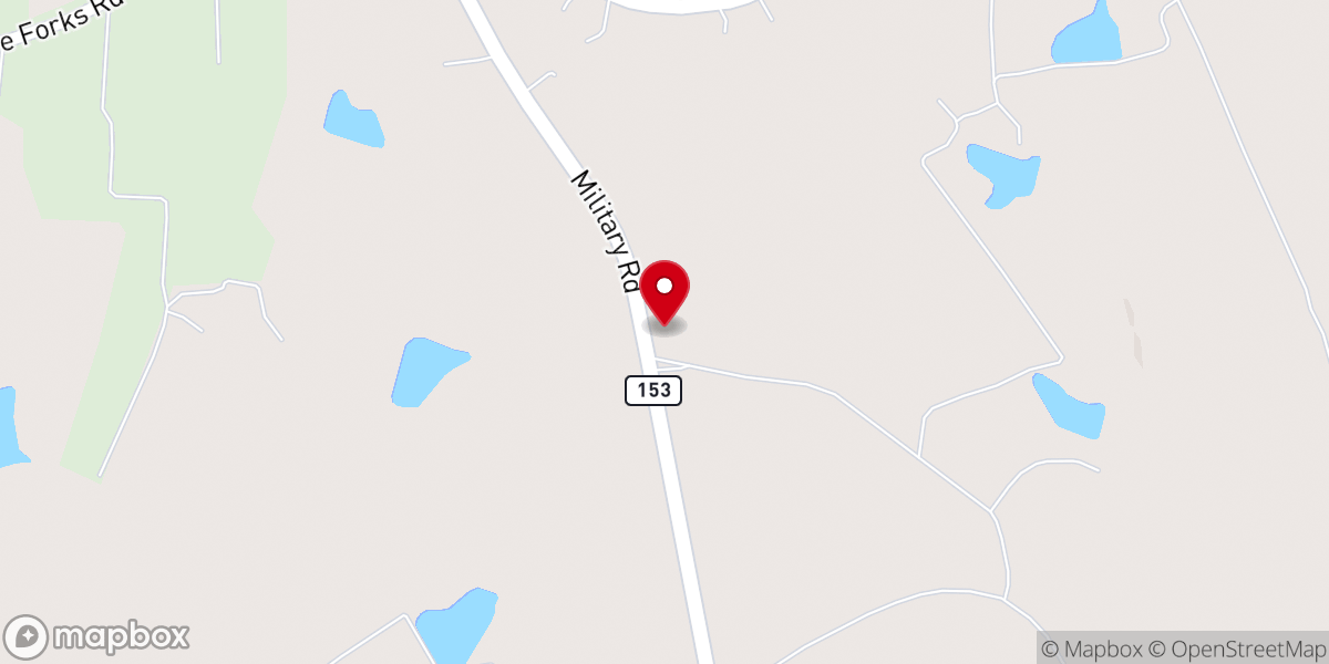 Map showing location of Bethia Baptist Church