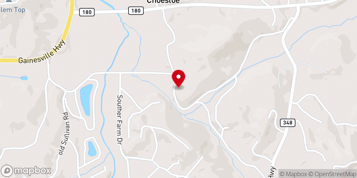 Map showing location of Grace Calvary Mission