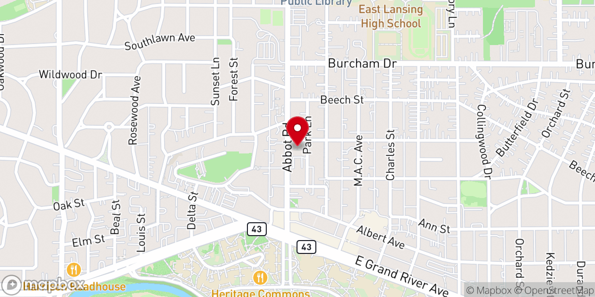 Map showing location of Martin Luther Chapel