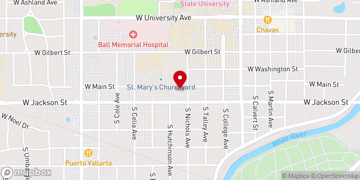 Map showing location of Noll Hall