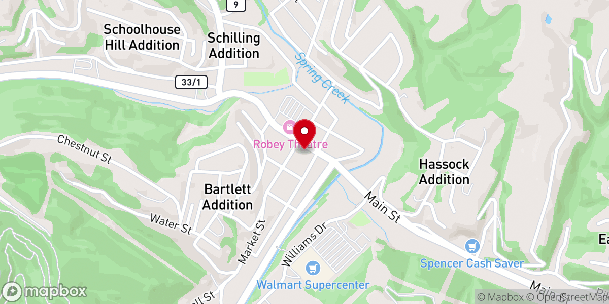 Map showing location of Backwood Ramblings