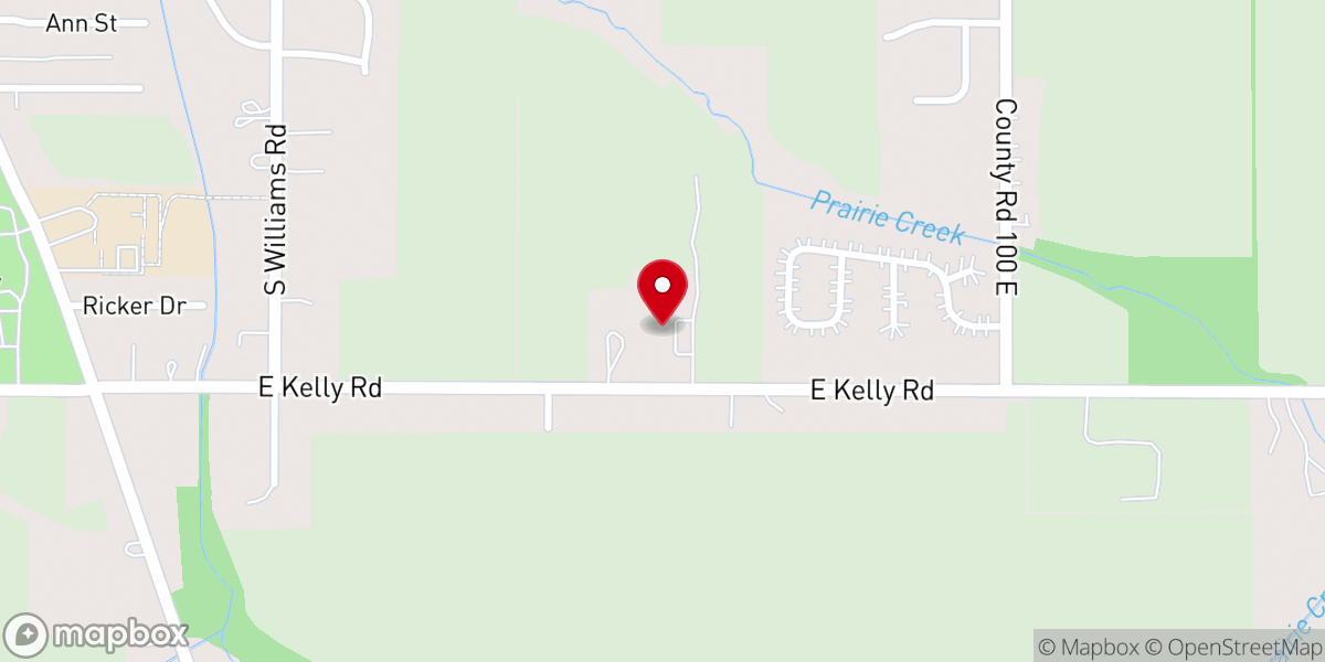 Map showing location of Kelley Crossing Church of God