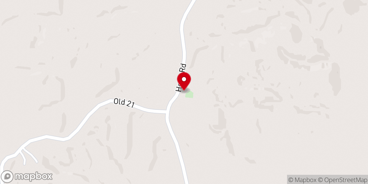 Map showing location of Good Hope Baptist Church