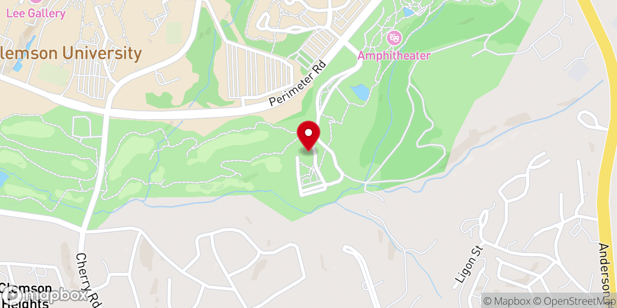 Map showing location of Fran Hanson Visitor's Center