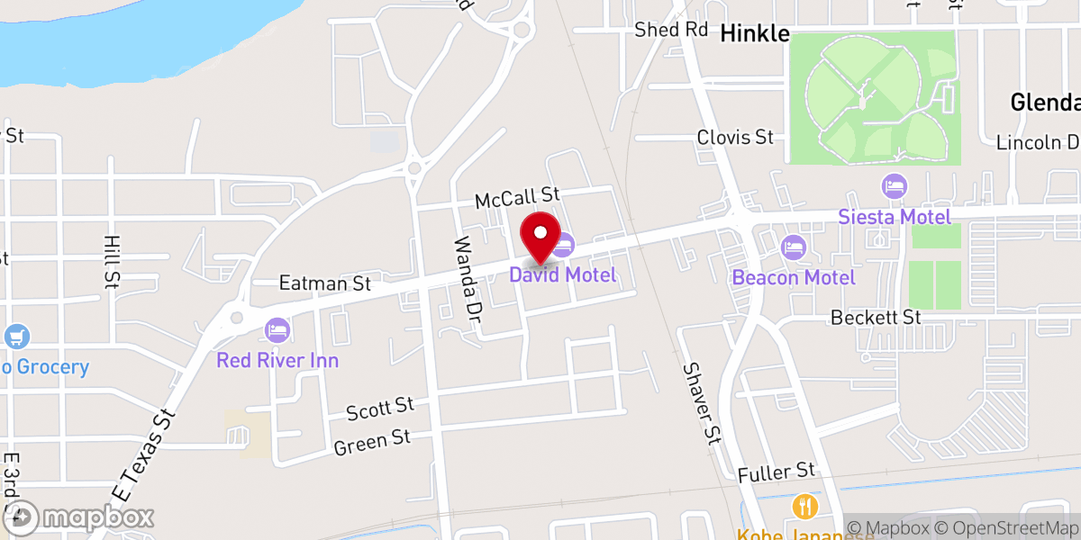 Map showing location of Templo Betanie