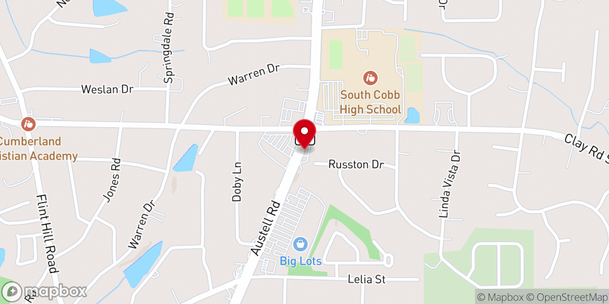 Map showing location of God Power Healing Ministry